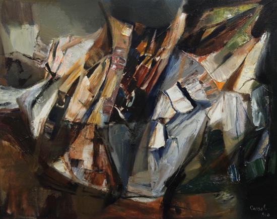 Judy Cassab (b.1920) Escarpement, 28 x 36in.